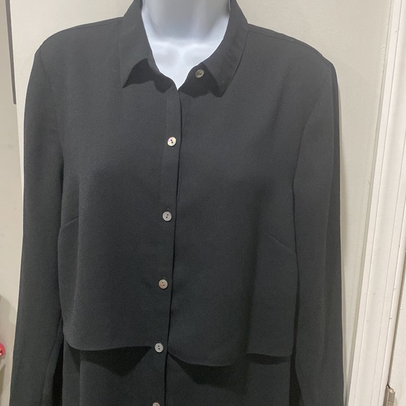 J Jill black long sleeve shirt/dress Size small - Picture 2 of 9